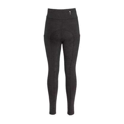 Black - Back - Requisite Womens-Ladies Lightweight Horse Riding Tights