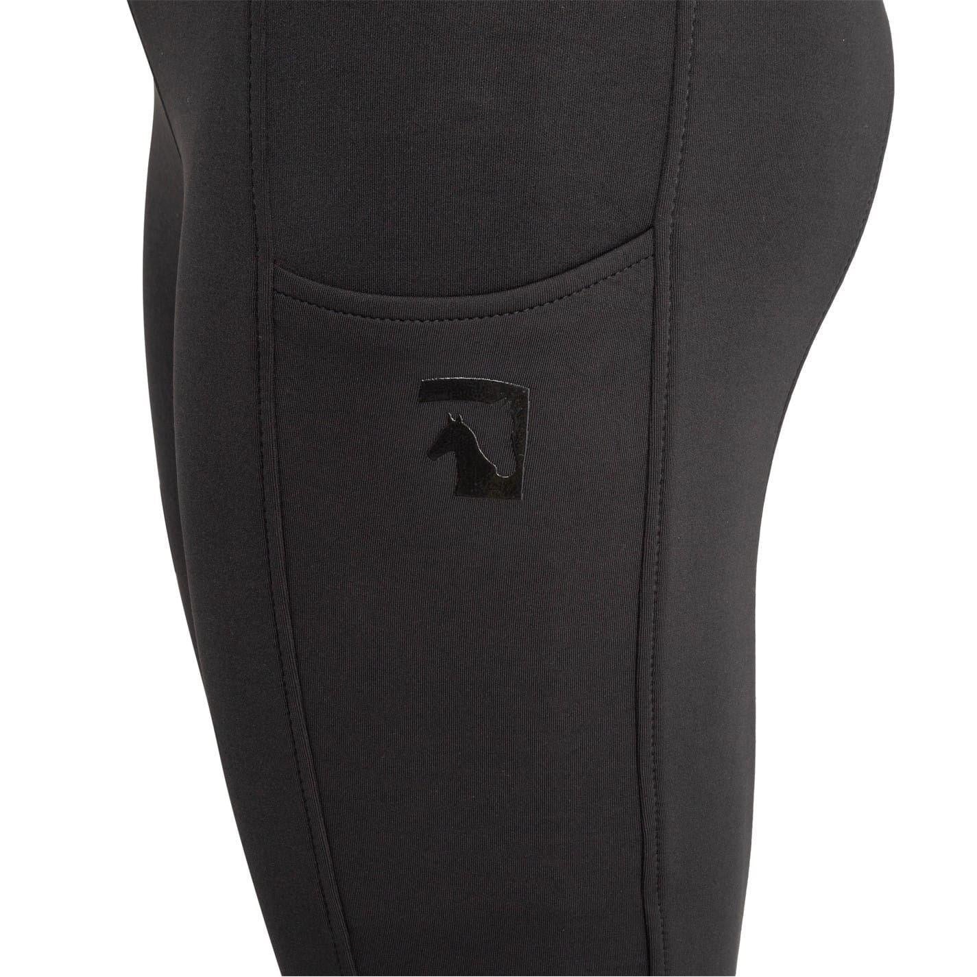 Black - Lifestyle - Requisite Womens-Ladies Lightweight Horse Riding Tights