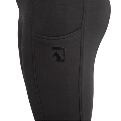 Black - Lifestyle - Requisite Womens-Ladies Lightweight Horse Riding Tights