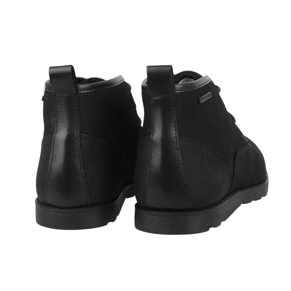 Black - Back - Firetrap Mens Suede Flat Desert Boots