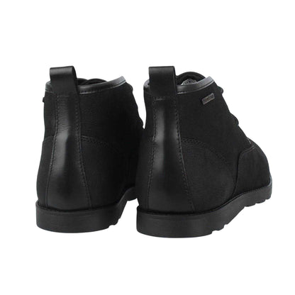 Black - Back - Firetrap Mens Suede Flat Desert Boots