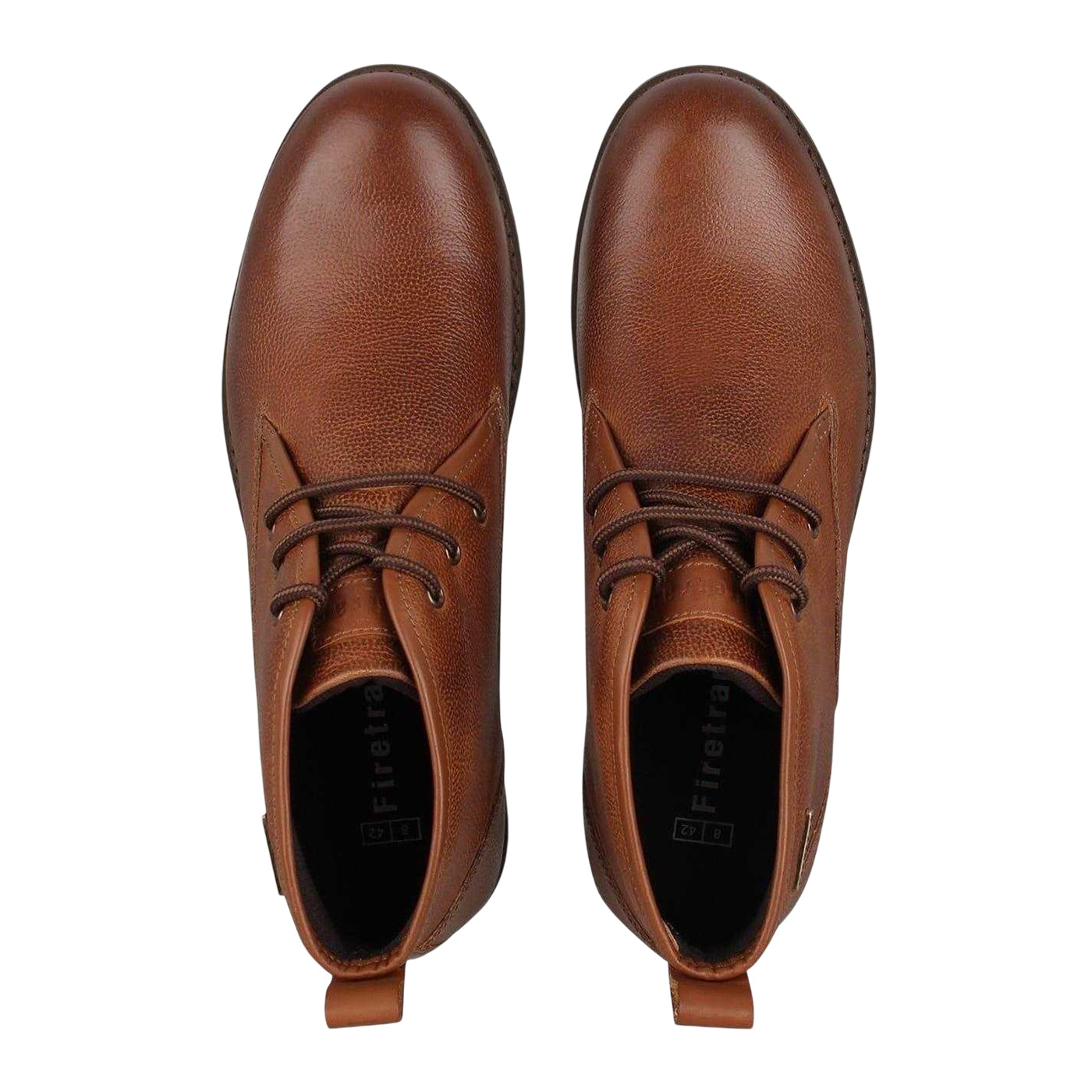 Tan - Pack Shot - Firetrap Mens Suede Flat Desert Boots