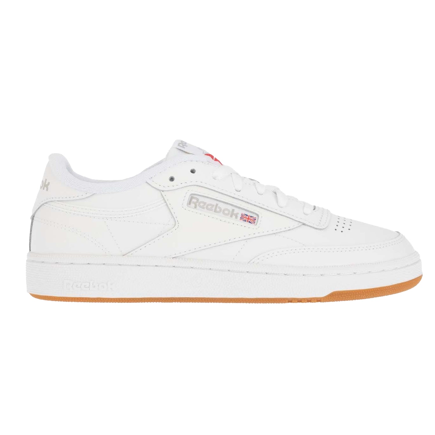 White - Side - Reebok Womens-Ladies Classics Club C 85 Leather Trainers