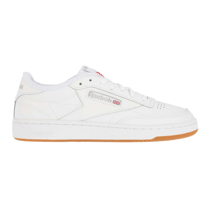 White - Side - Reebok Womens-Ladies Classics Club C 85 Leather Trainers