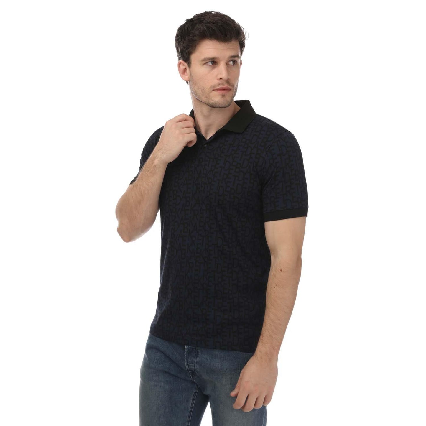 Navy - Front - Ted Baker Mens Chapar Regular Polo Shirt
