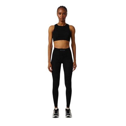 Black - Pack Shot - Essentials Womens-Ladies Ribbed Leggings