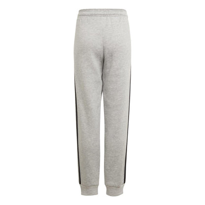 Grey Heather - Back - Adidas Childrens-Kids Essentials 3 Stripes Jogging Bottoms