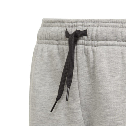 Grey Heather - Side - Adidas Childrens-Kids Essentials 3 Stripes Jogging Bottoms