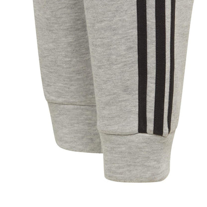 Grey Heather - Pack Shot - Adidas Childrens-Kids Essentials 3 Stripes Jogging Bottoms