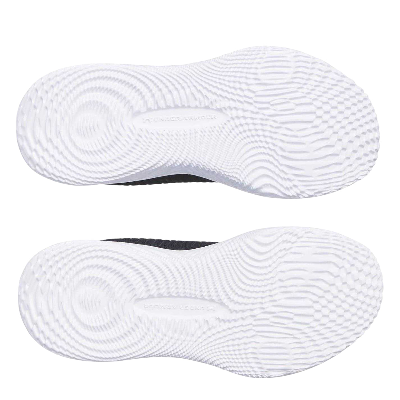 Black-White - Back - Under Armour Womens-Ladies IntelliKnit Shoes
