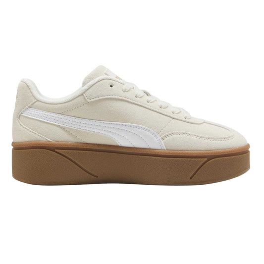 Alpine-Gum - Front - Puma Womens-Ladies Club Era II Suede Platform Trainers