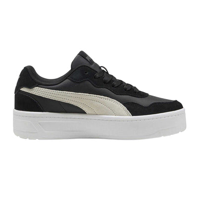 Surf-Quarry Grey - Front - Puma Womens-Ladies Court Lally Skye Leather Platform Trainers