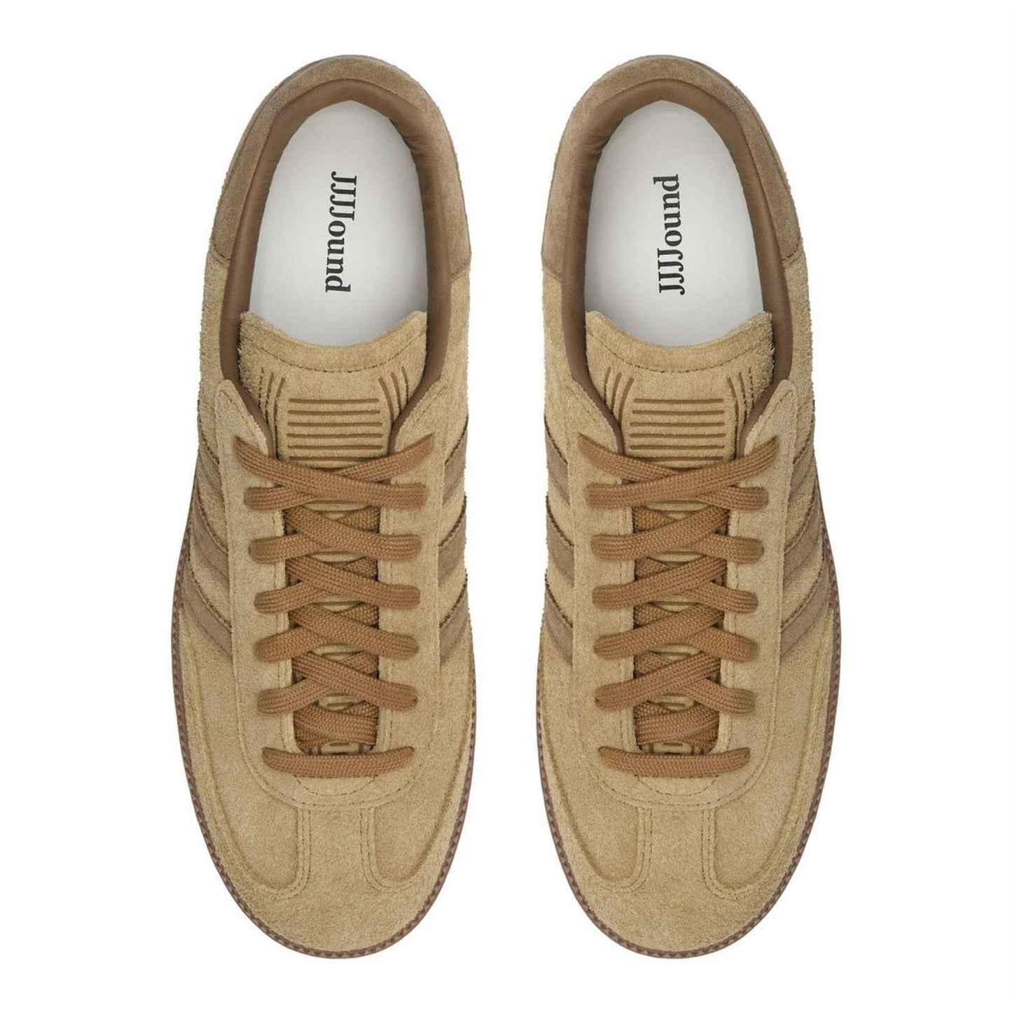 Brown - Side - Adidas Mens Samba Suede Trainers