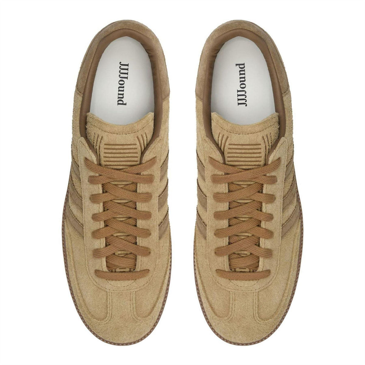 Brown - Side - Adidas Mens Samba Suede Trainers