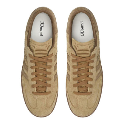 Brown - Side - Adidas Mens Samba Suede Trainers