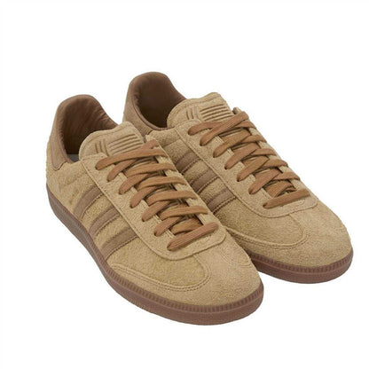 Brown - Front - Adidas Mens Samba Suede Trainers