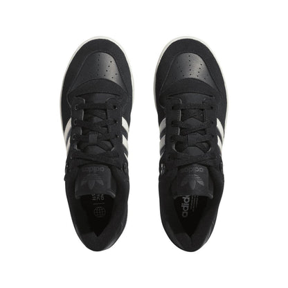 Black-Grey-White - Lifestyle - Adidas Mens Rivalry Leather Flat Trainers