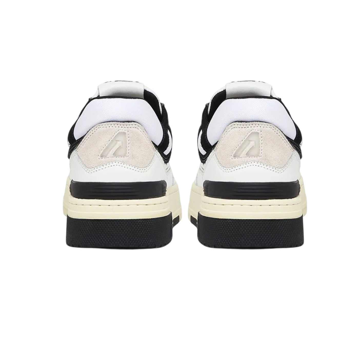 White-Black - Back - Autry Mens Medalist Leather Trainers