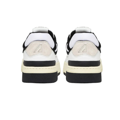 White-Black - Back - Autry Mens Medalist Leather Trainers
