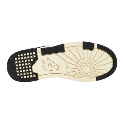 White-Black - Side - Autry Mens Medalist Leather Trainers