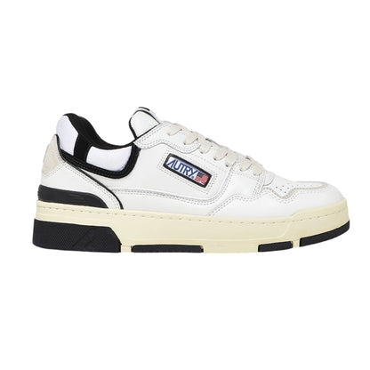 White-Black - Front - Autry Mens Medalist Leather Trainers
