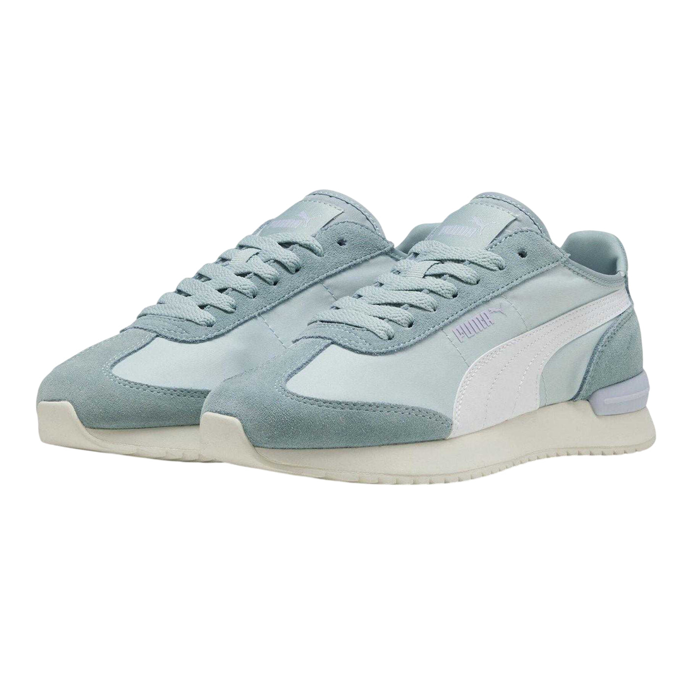 Blue-White - Lifestyle - Puma Childrens-Kids R78 Flat Trainers