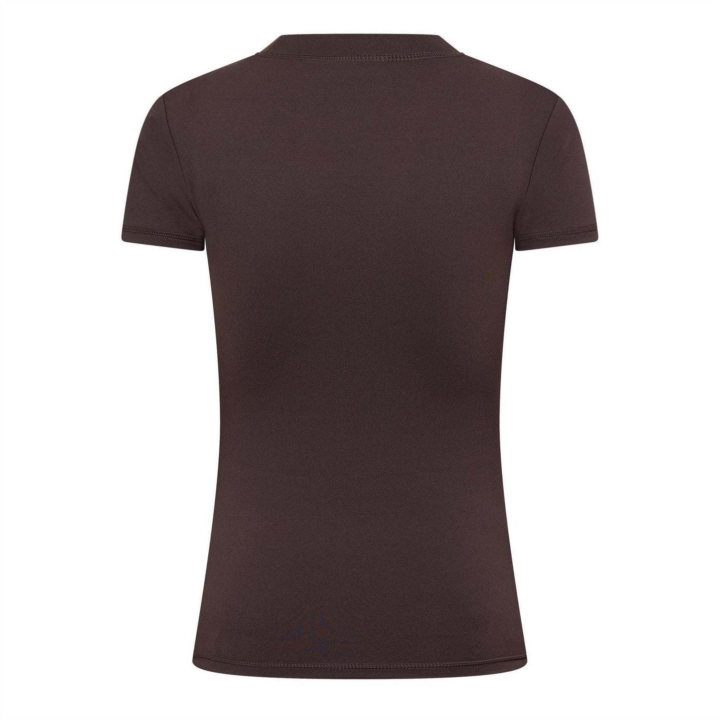 Chocolate - Back - Couture Club Womens-Ladies Emblem Fitted T-Shirt