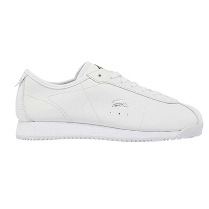 White - Side - Lacoste Womens-Ladies Club Leather Trainers