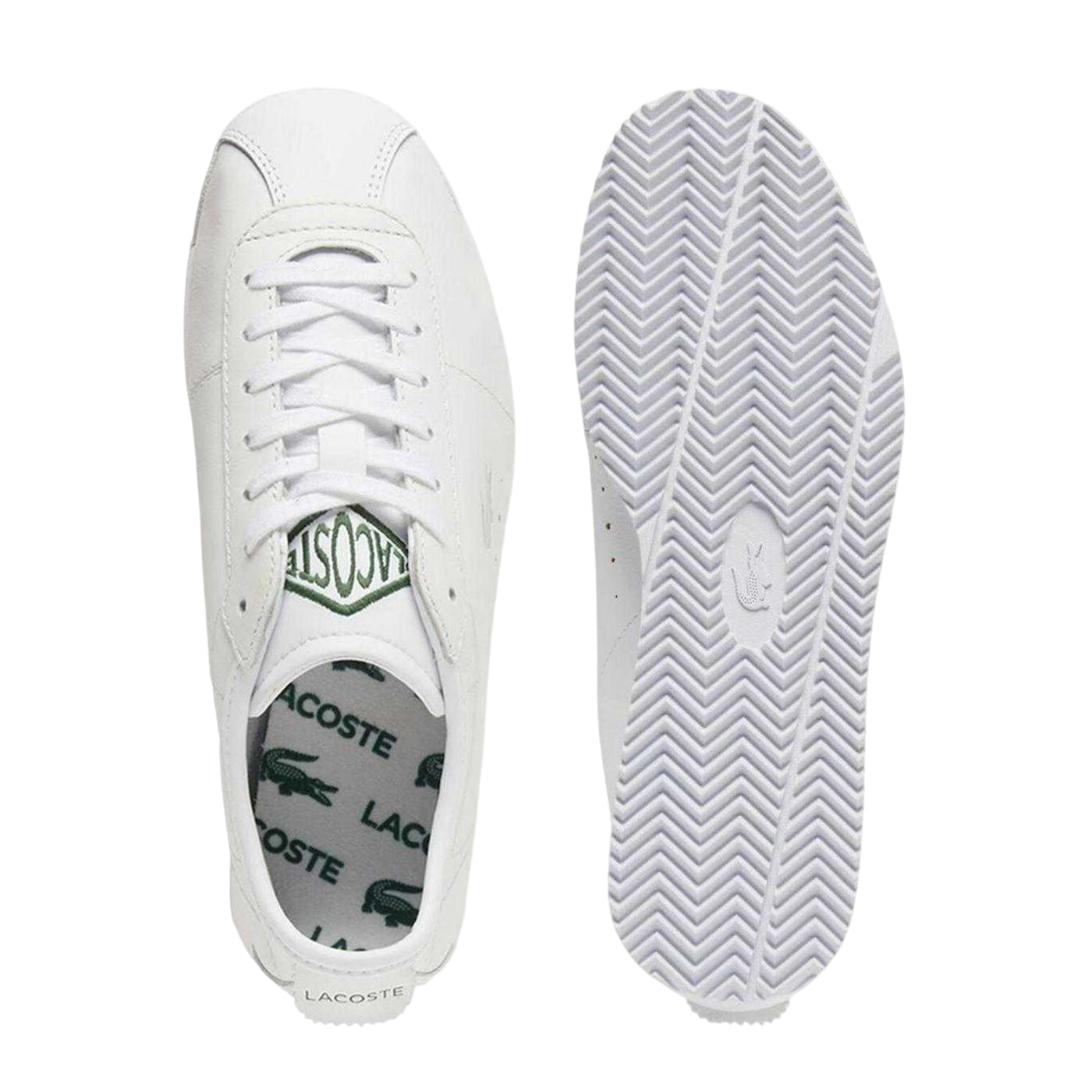 White - Lifestyle - Lacoste Womens-Ladies Club Leather Trainers