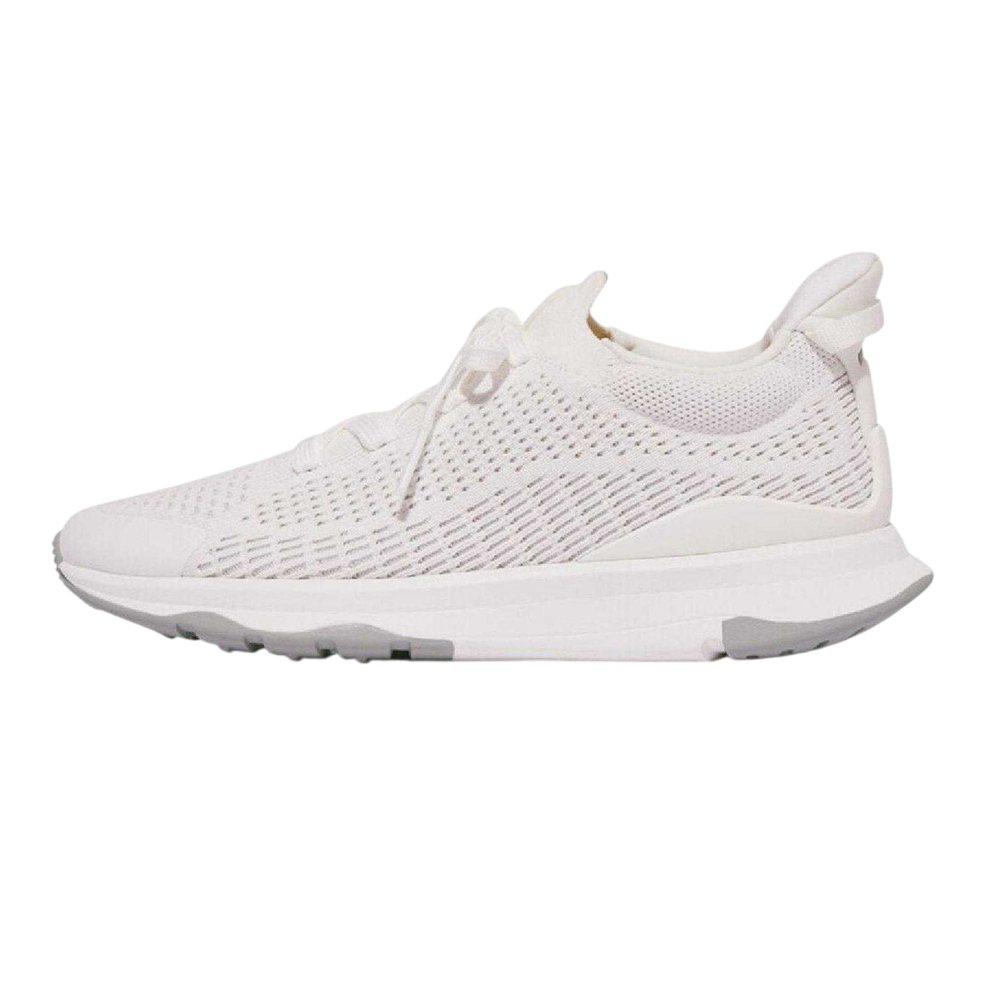White-Grey - Side - Fit Flop Womens-Ladies FFX Knitted Trainers