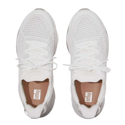 White-Grey - Lifestyle - Fit Flop Womens-Ladies FFX Knitted Trainers