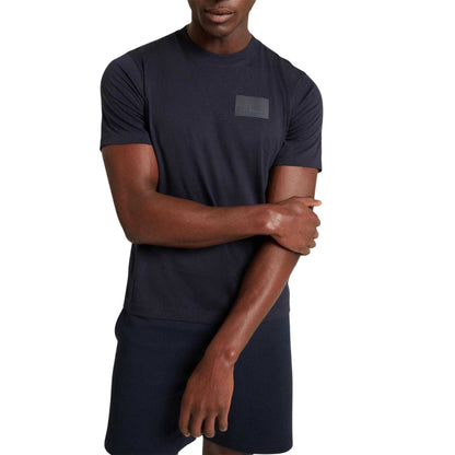 Navy - Side - Ted Baker Mens Box Logo T-Shirt