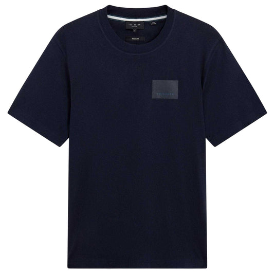 Navy - Front - Ted Baker Mens Box Logo T-Shirt