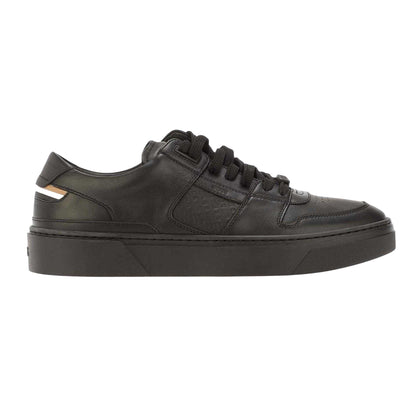 Black - Lifestyle - Boss Mens Gary Leather Flat Trainers