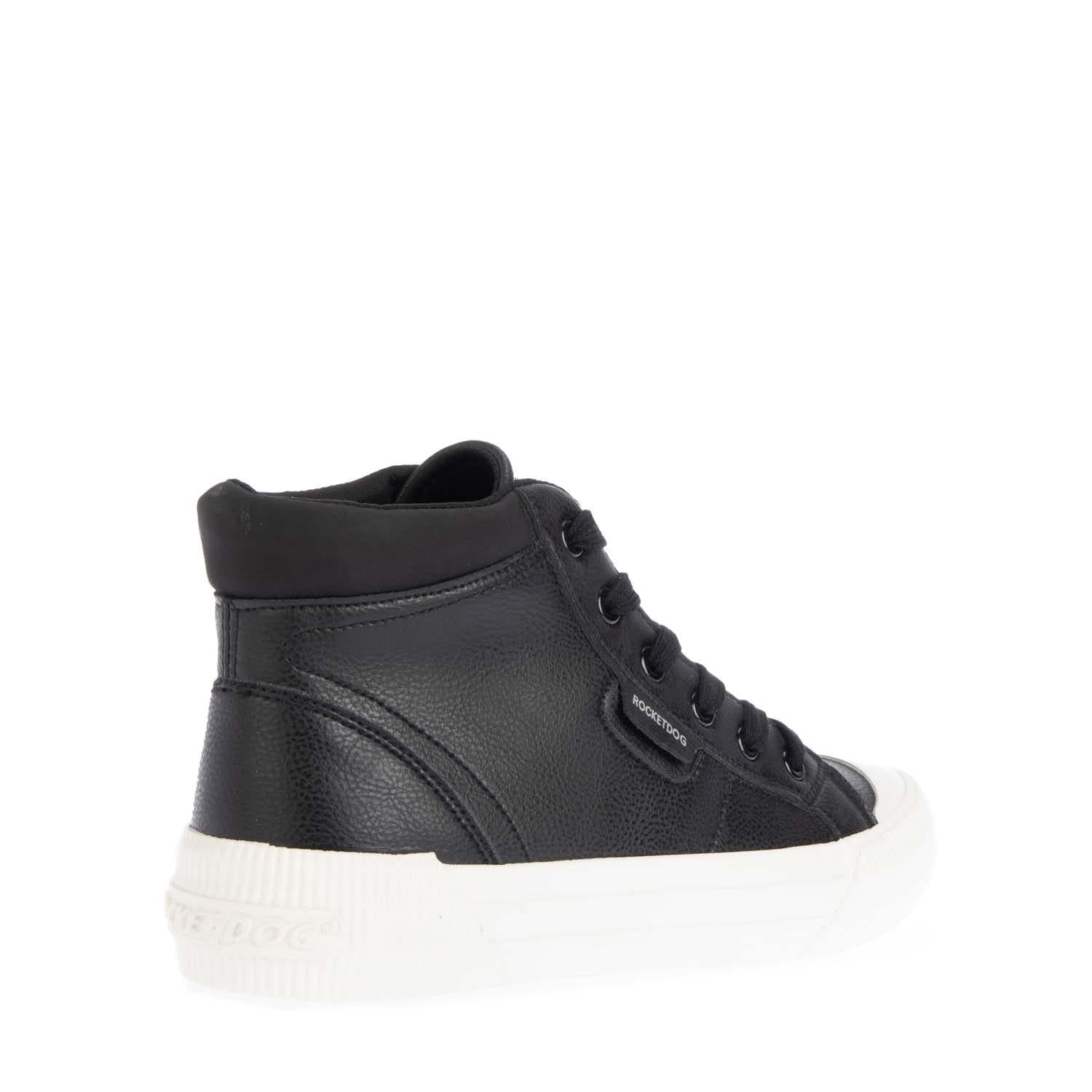 Black - Side - Rocket Dog Womens-Ladies Cheery High-top Trainers
