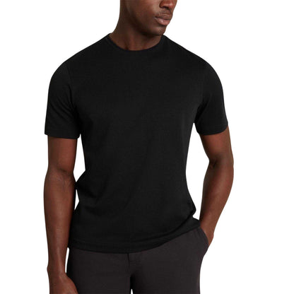 Black - Pack Shot - Ted Baker Mens Soft Touch Short-Sleeved T-Shirt