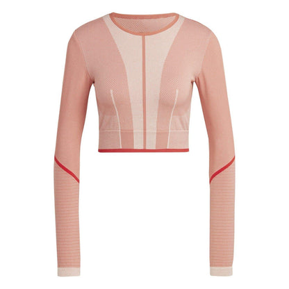 Earth - Front - Adidas Womens-Ladies Long-Sleeved Workout T-Shirt