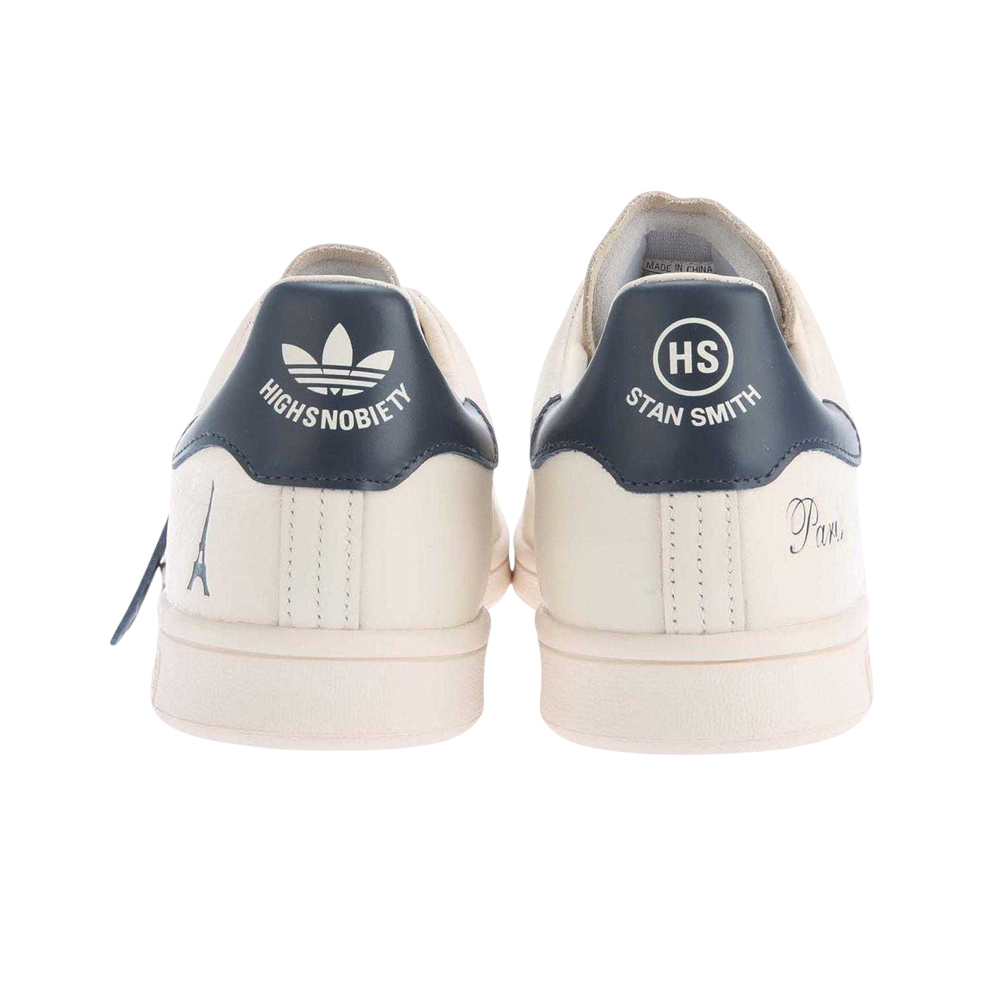 White - Back - Adidas Mens Smith Highsnobiety Tumbled Leather Trainers