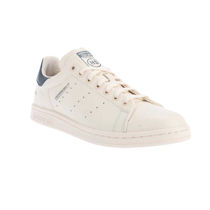 White - Front - Adidas Mens Smith Highsnobiety Tumbled Leather Trainers