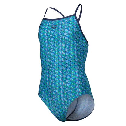 Navy - Front - Arena Girls Starfish One Piece Swimsuit