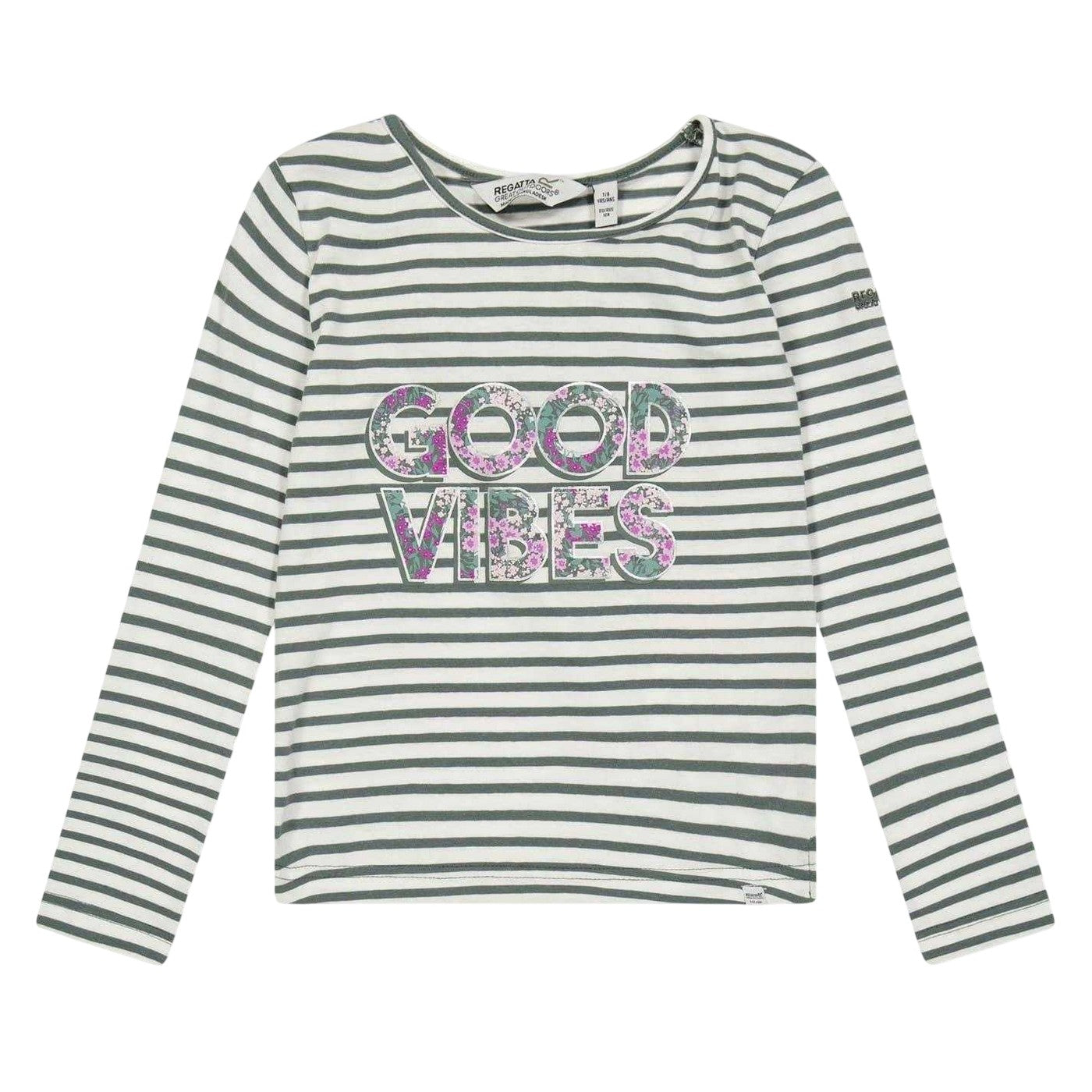 Balsam Green - Front - Regatta Childrens-Kids Clarabee T-Shirt