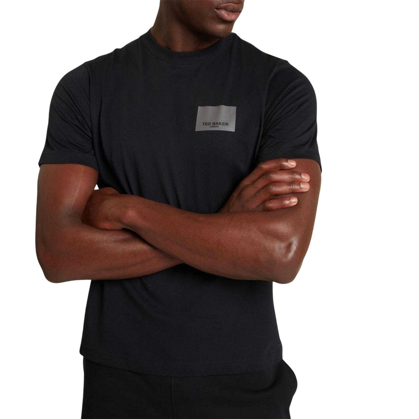 Black - Lifestyle - Ted Baker Mens Boxed Logo T-Shirt