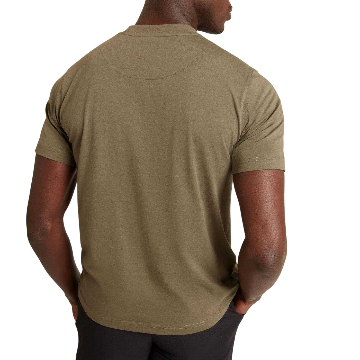 Khaki Green - Pack Shot - Ted Baker Mens Boxed Logo T-Shirt