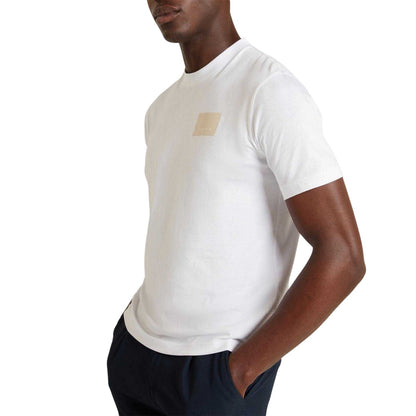 White - Side - Ted Baker Mens Boxed Logo T-Shirt
