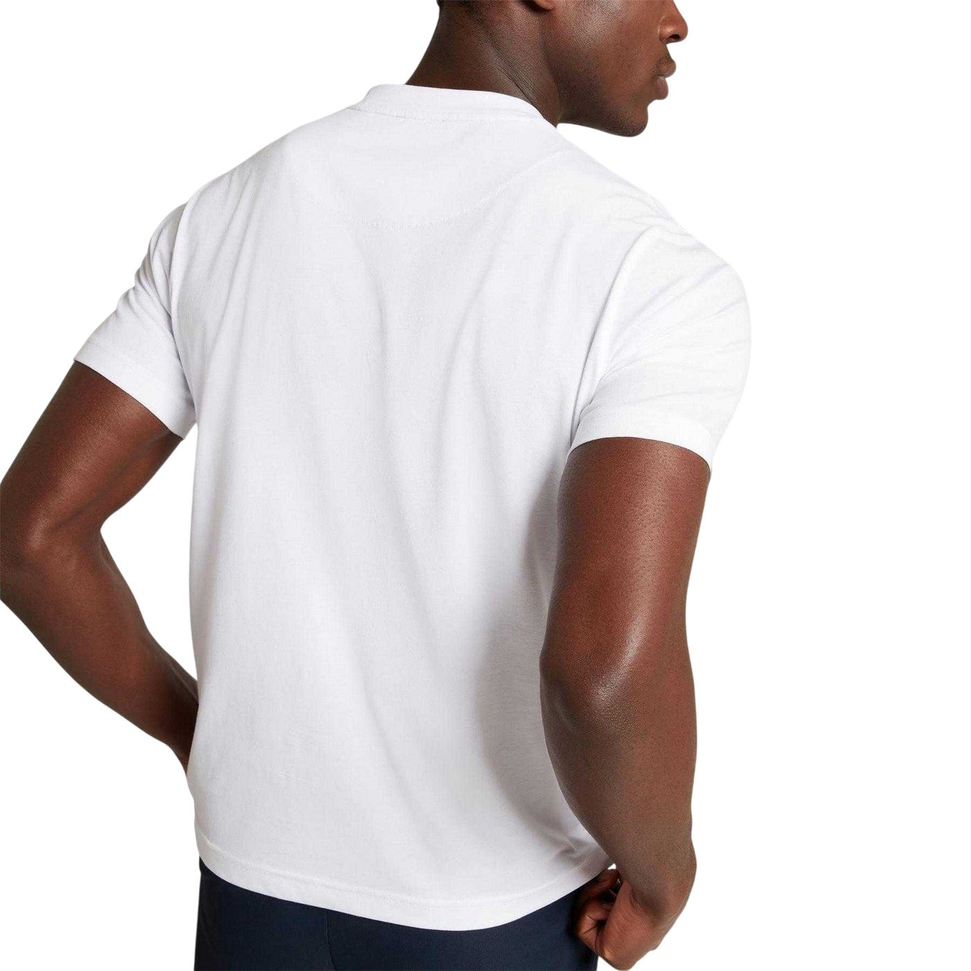 White - Lifestyle - Ted Baker Mens Boxed Logo T-Shirt