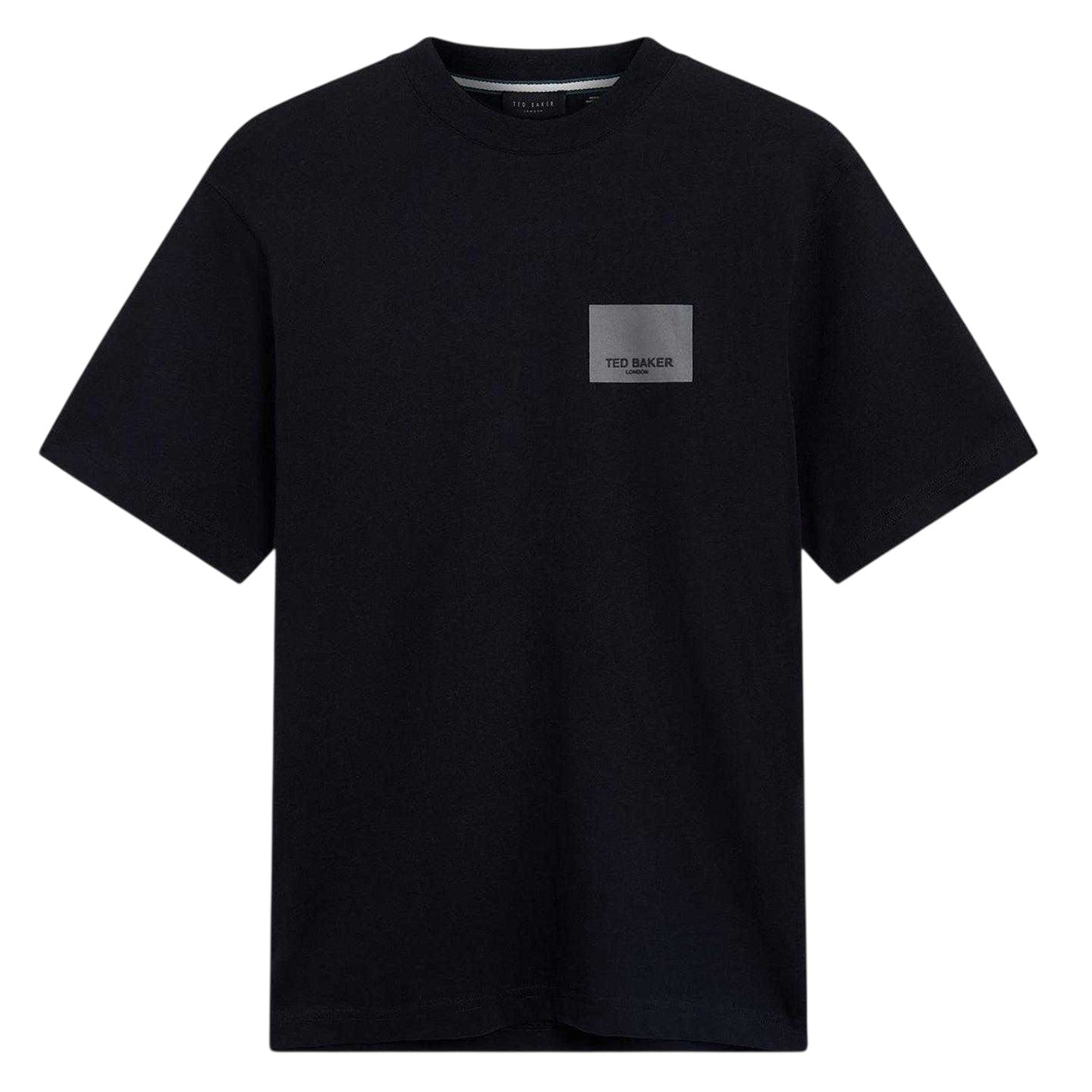 Black - Front - Ted Baker Mens Boxed Logo T-Shirt