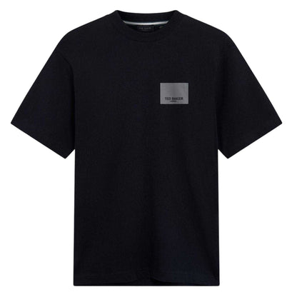 Black - Front - Ted Baker Mens Boxed Logo T-Shirt