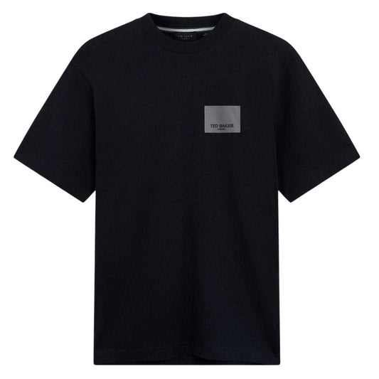 Black - Front - Ted Baker Mens Boxed Logo T-Shirt
