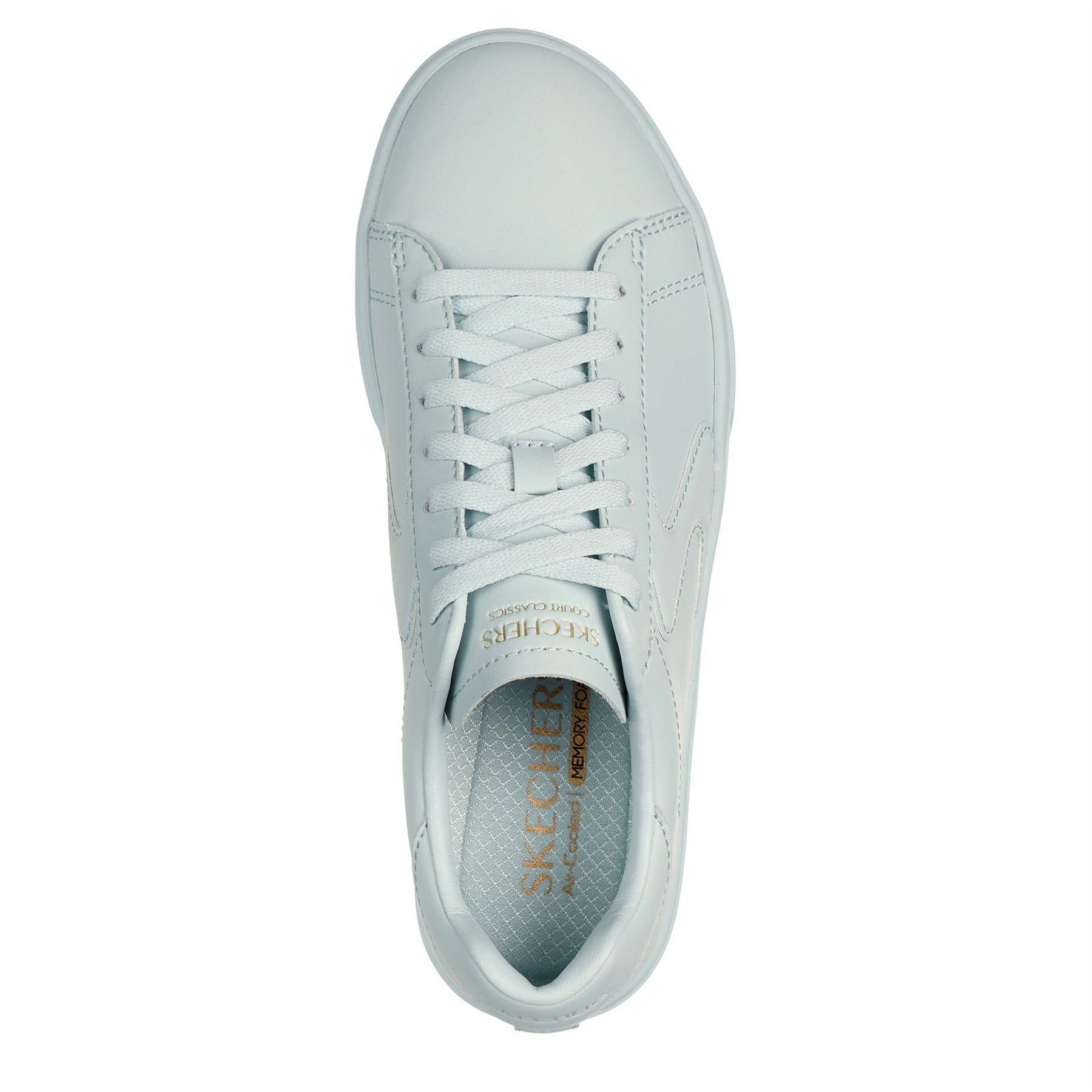 Sage - Pack Shot - Skechers Womens-Ladies Classic Pastel Trainers