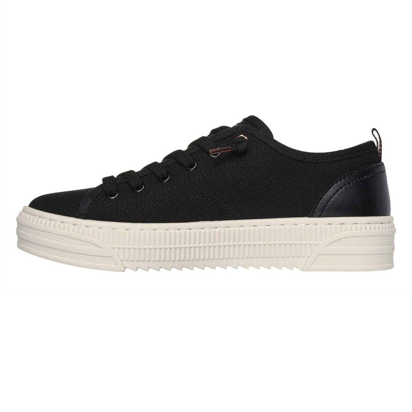Black - Lifestyle - Skechers Womens-Ladies Bobs Copa Canvas Trainers